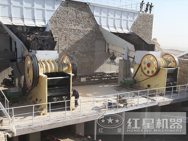 螢石礦破碎現場