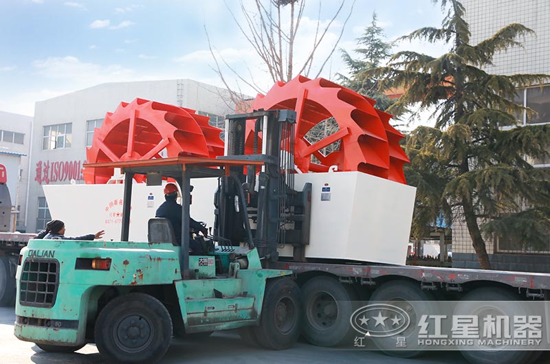 洗砂機發貨現場