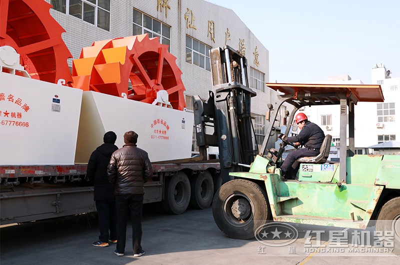 洗砂機發貨現場