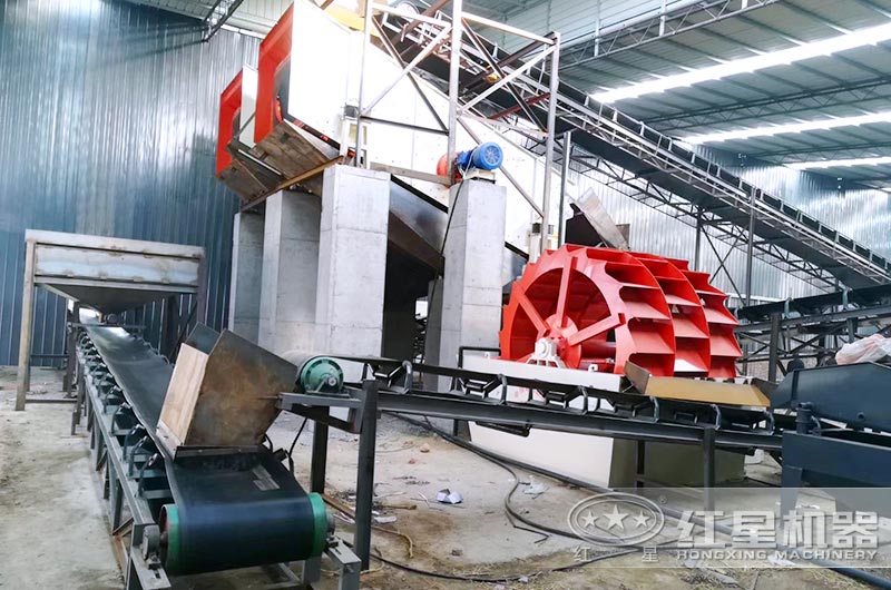 洗沙現場 洗砂現場