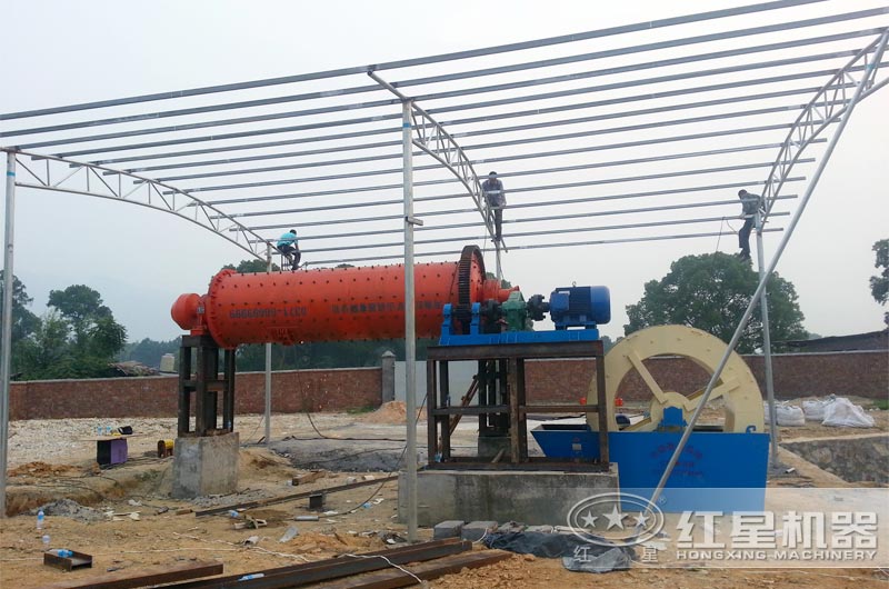 棒磨式制砂機工作現(xiàn)場 棒磨式制砂機工作現(xiàn)場