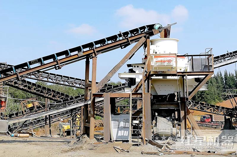 時產500t/h制砂機生產現場 時產500t/h制砂機生產現場