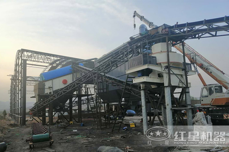 沖擊式制沙設備應用生產現場