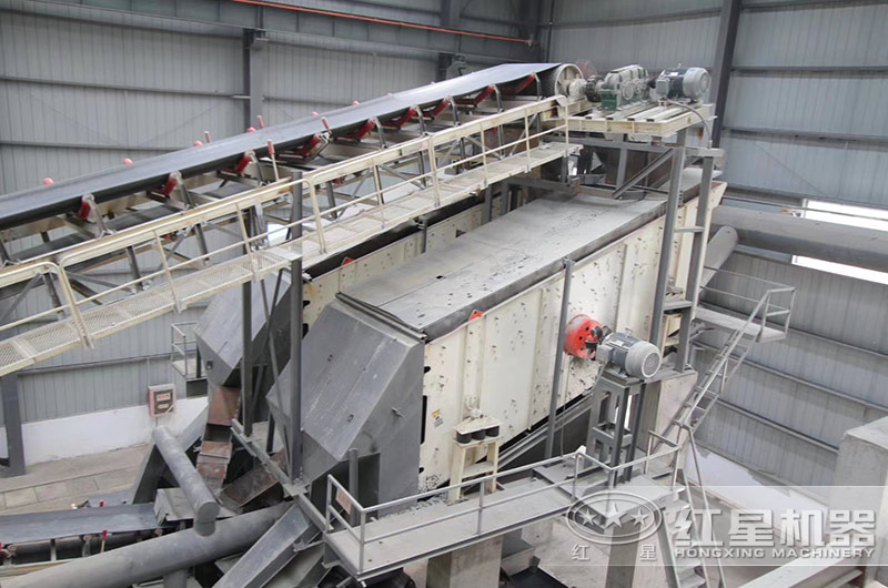 石粉篩分生產現場