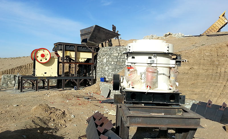 鵝卵石生產現場 鵝卵石生產現場