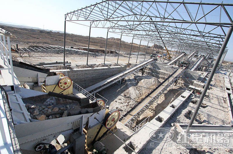 河北大型石料生產線現場一角 河北大型石料生產線現場一角