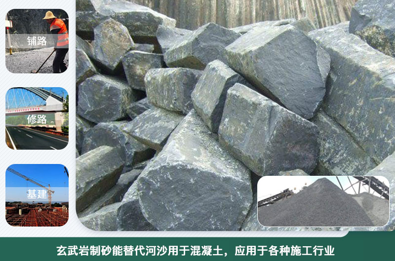 玄武巖制砂能替代河沙用于混凝土？制砂設備種類有幾種